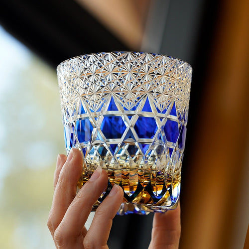 Edo Kiriko Hand-Cut Whisky Glass