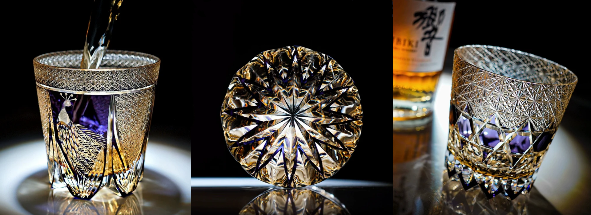 Edo Kiriko Hand-Cut Whisky Glass