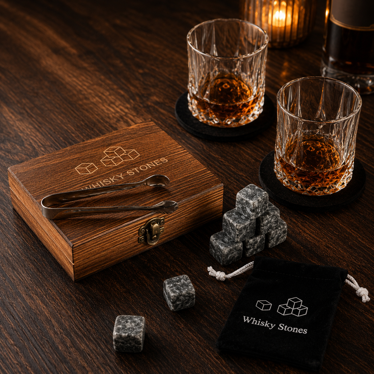 The Mizuro Whisky Stones Set