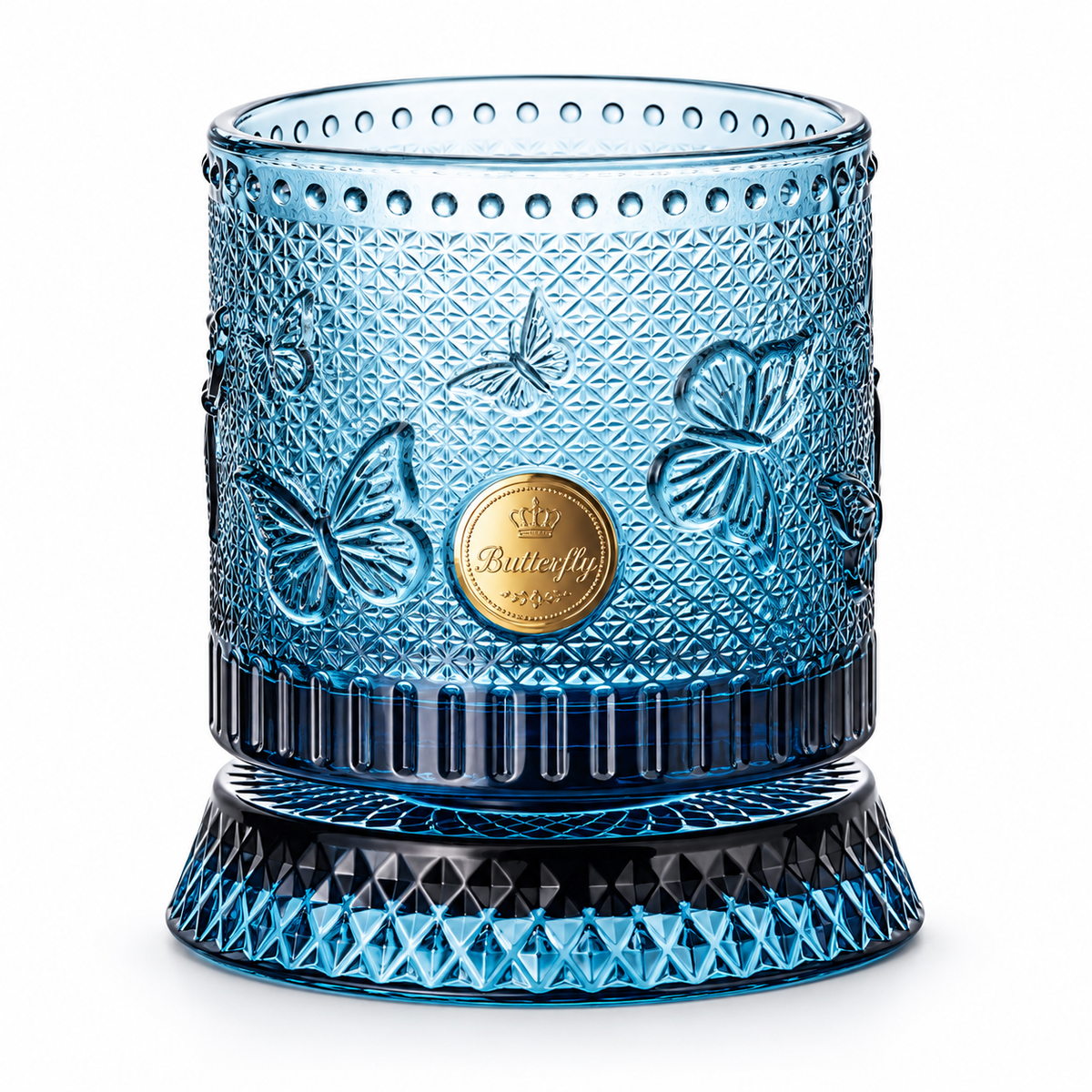 The Mizuro Bloom — Gold-Rimmed Spinning Glass