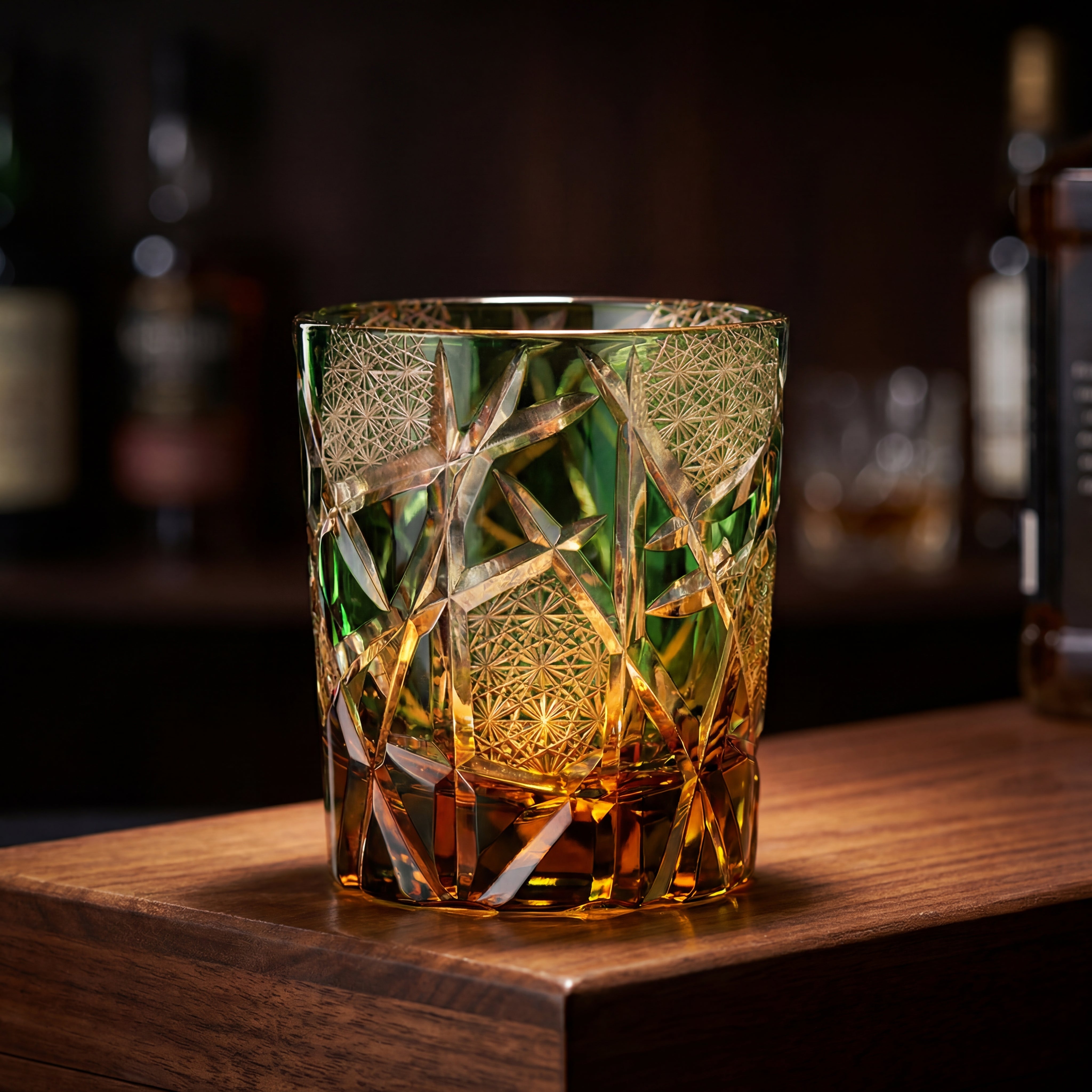 Mizuro Heritage: Ryujin Vortex | Hand-Cut Edo Kiriko Whiskey Glass