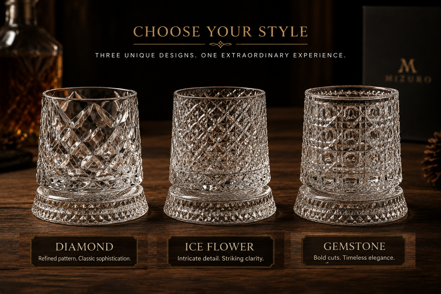 The Mizuro Kaze | Spinning Crystal Glass